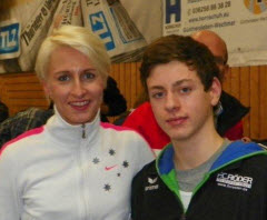 Philipp Rder (rechts) mit Ariane Friedrich