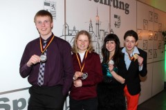 Hendrik Grothe, Maria Heinrich, Marlene Jennert und Philipp Rder (v.l.n.r.)