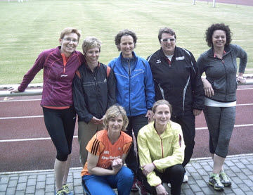 Grit und Katja Neubauer, Corinna Meinhardt, Ines Busse, Kristina Grnding und Ina Adam